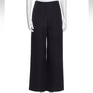 The Row Navy Virgin Wool Wide Leg Pants Size 0